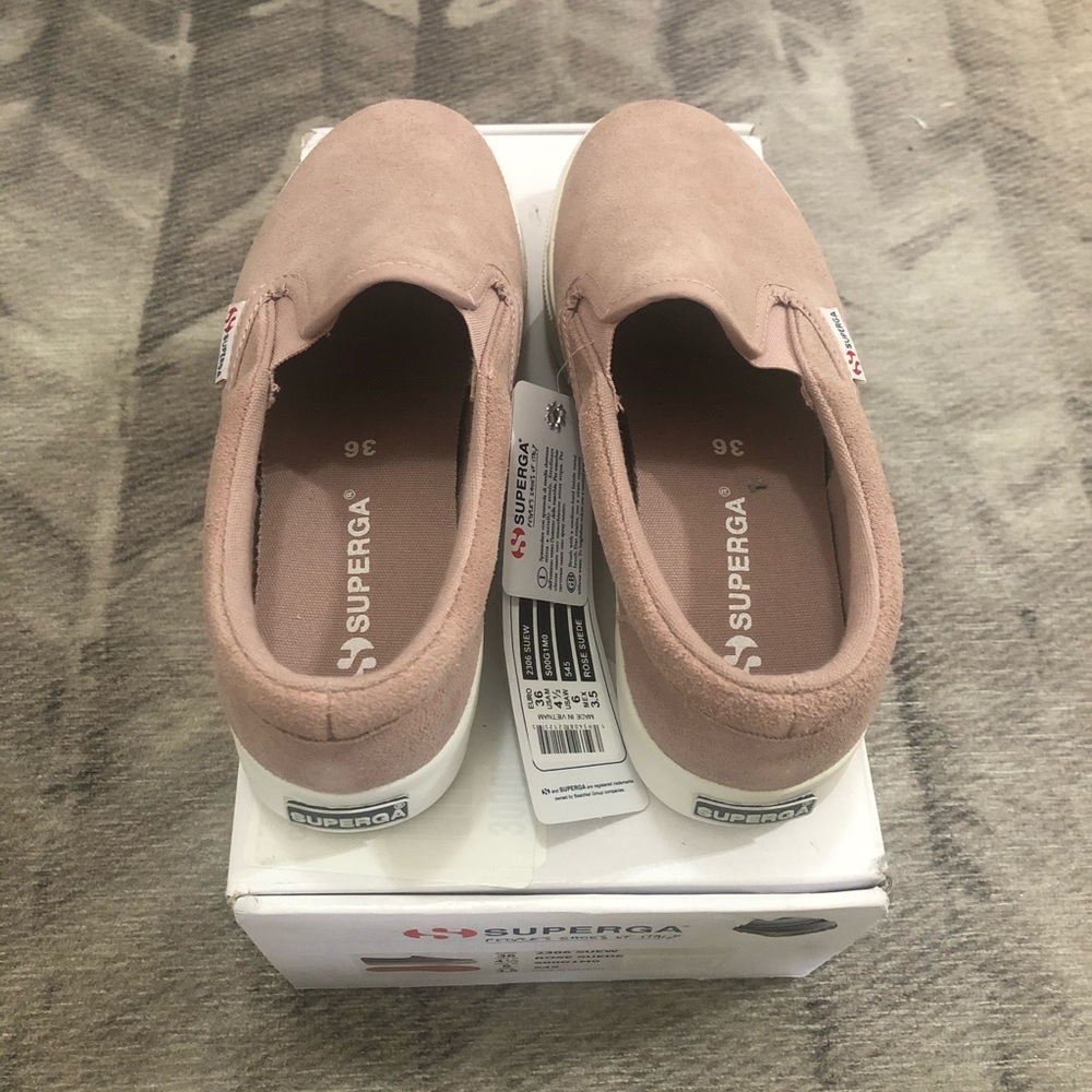 New Superga platform Rose Suede shoes 36 6 6.5